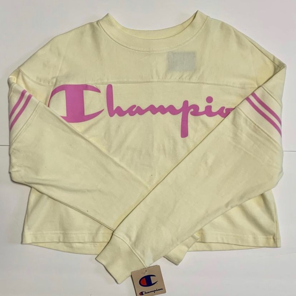 creme champion “jersey” long sleeve
